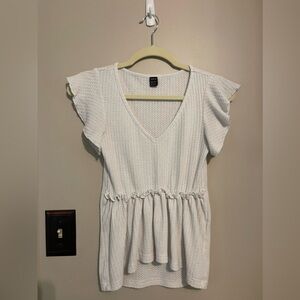 White SHEIN women’s size extra small top